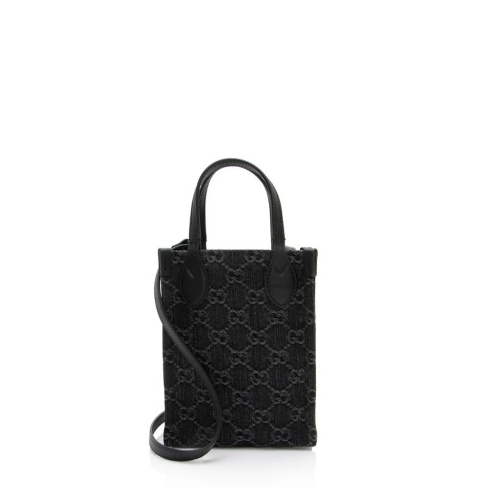 Gucci GG Denim Ophidia Mini Tote - Picture 1 of 9